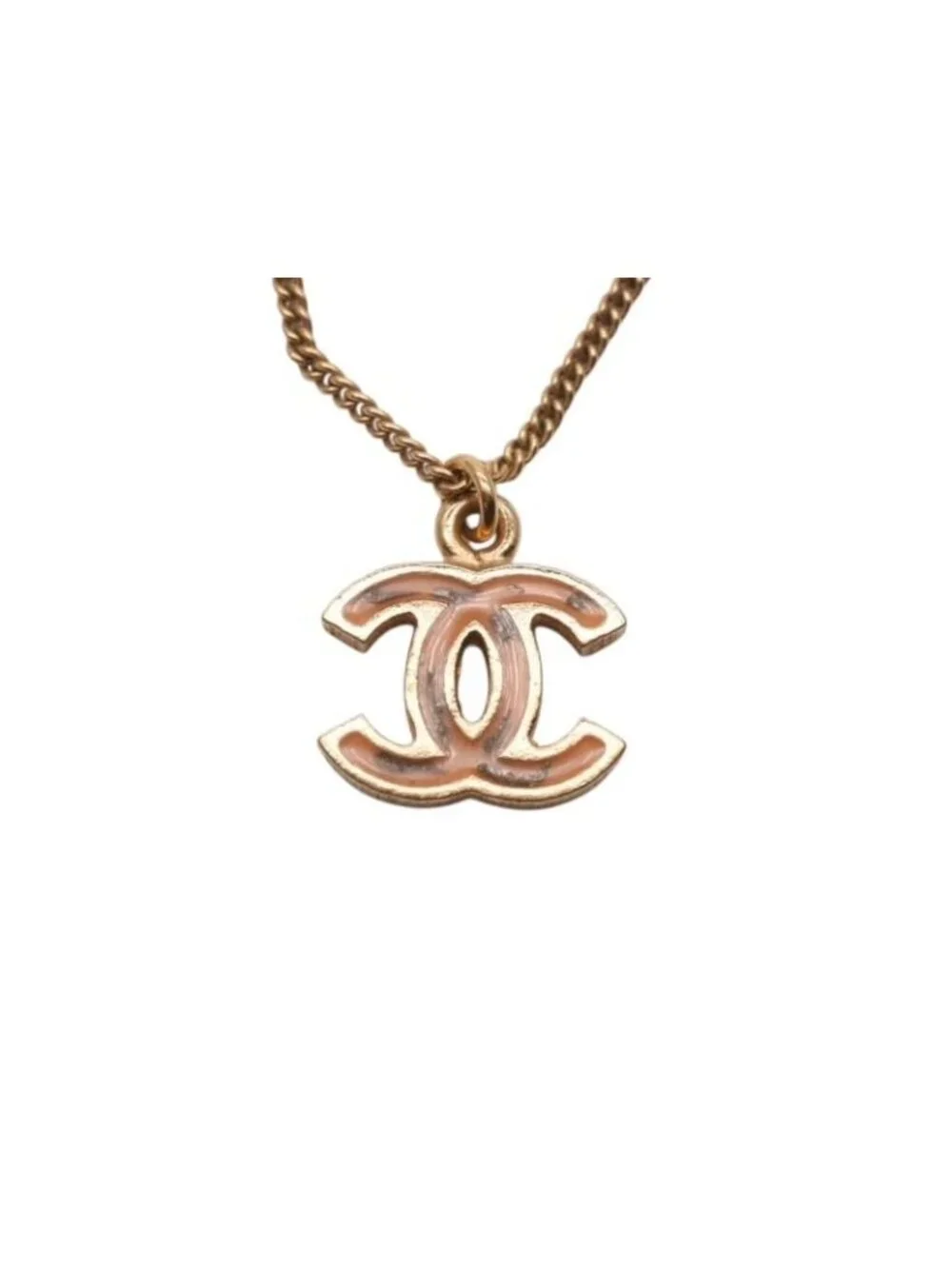 Chanel CC Logo Necklace 05 42 Gold Metal